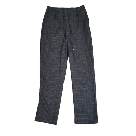 Eliane Rose Classic Fit Linen Blend‎ Drawstring Pants Dark Gray Sz Small - Picture 1 of 4